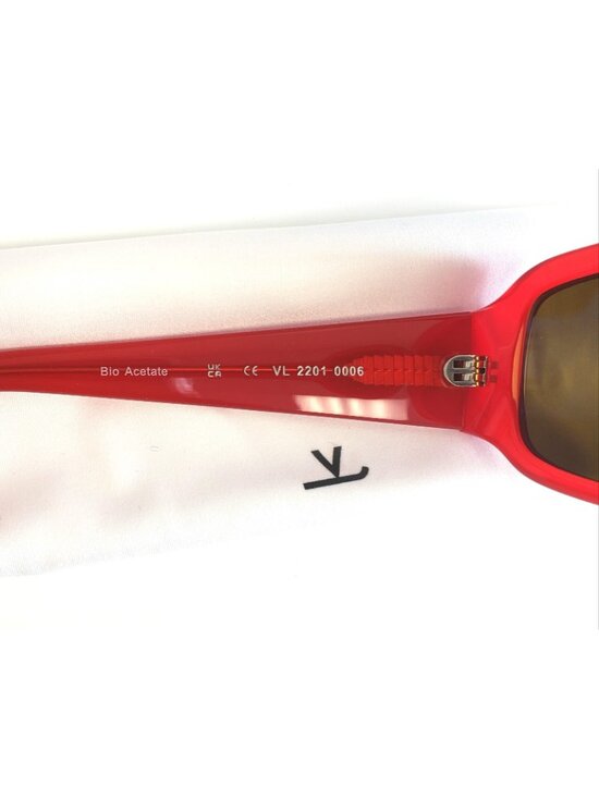 Vuarnet Resort VL2201 0006 55mm Rectangle Alpine Sunglasses Red - Skilynx Lenses main image 4